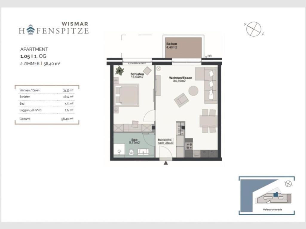 Hafenspitze App 05 Appartement Wißmar Buitenkant foto